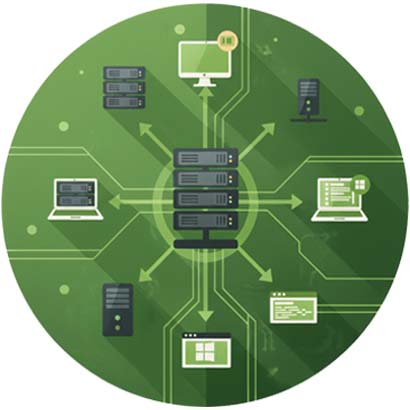 圖片：長欣科技顧問專業的虛擬化技術團隊示意圖