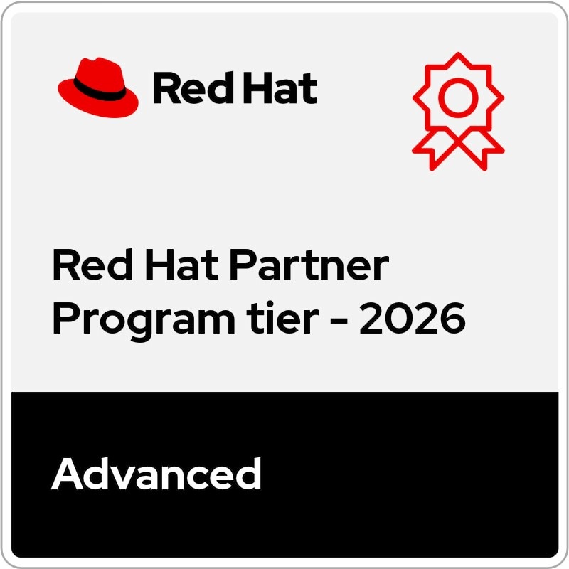 Red Hat Advanced Partner - 獲得紅帽原廠認證，提供專業技術服務。